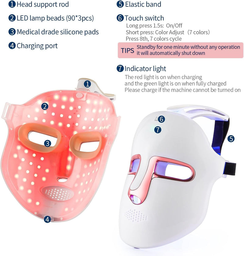 LED Glow Mask Pro – Light Therapy for Clear, Radiant Skin