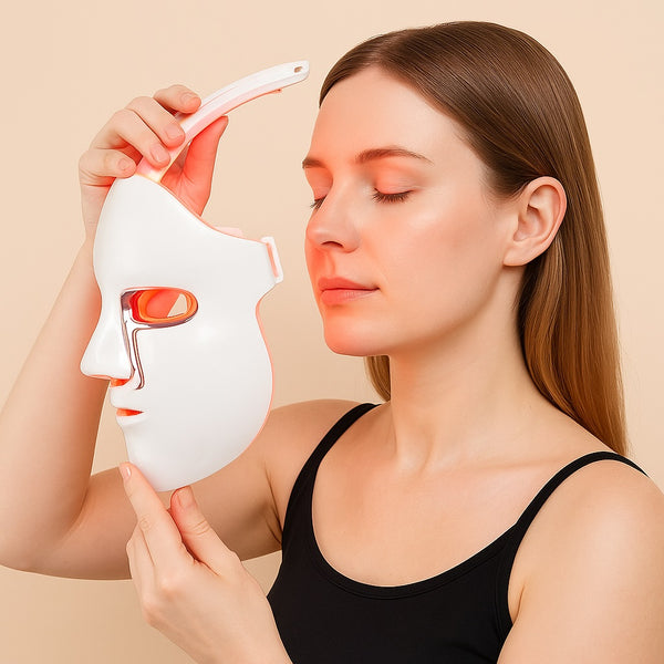 Femme sous la douche avec eau filtrée